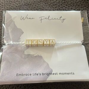 Brand new ‘Tonya’ wear felicity bracelet